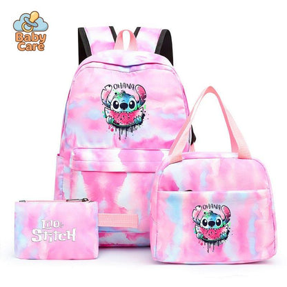 Cartable Stitch Coloré avec Boite à Lunch et Trousse - photo 29