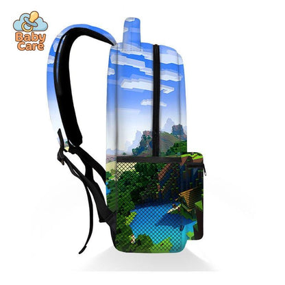 Cartable Minecraft Imprimé Intégral - détail du produit