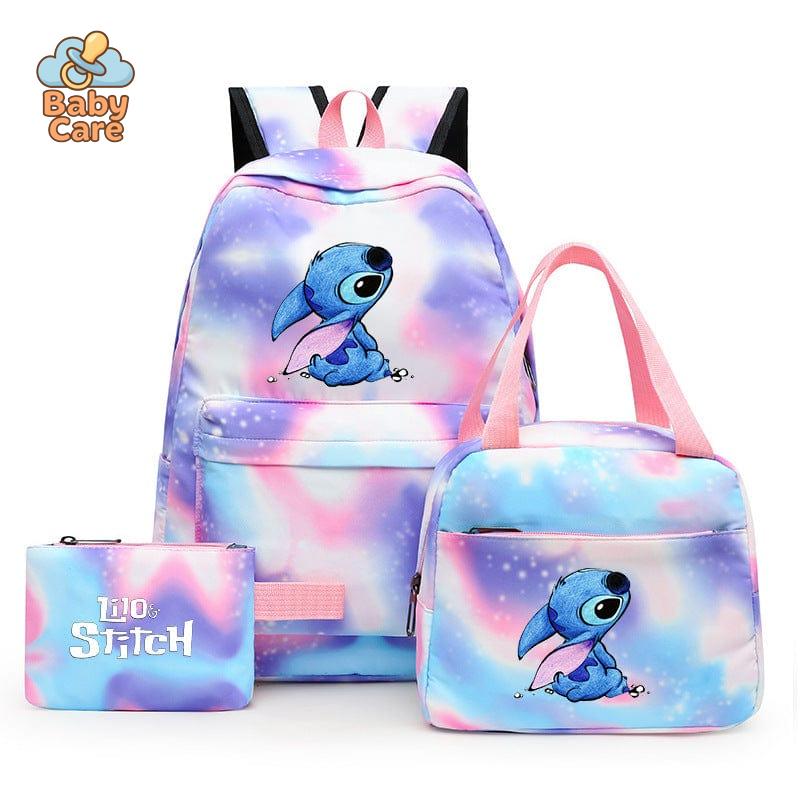 Cartable Stitch Coloré avec Boite à Lunch et Trousse - photo 17