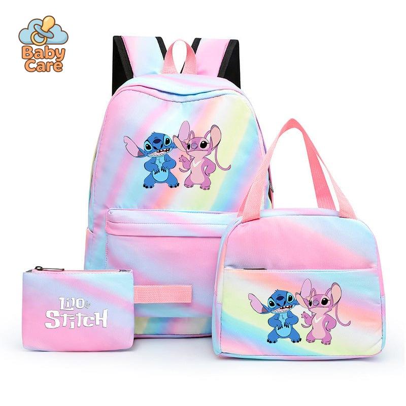 Cartable Stitch Coloré avec Boite à Lunch et Trousse - photo 26