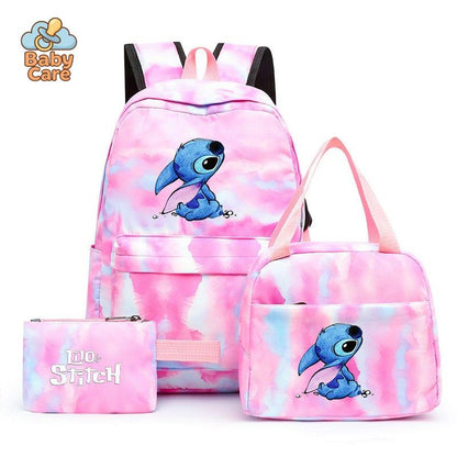 Cartable Stitch Coloré avec Boite à Lunch et Trousse - photo 13