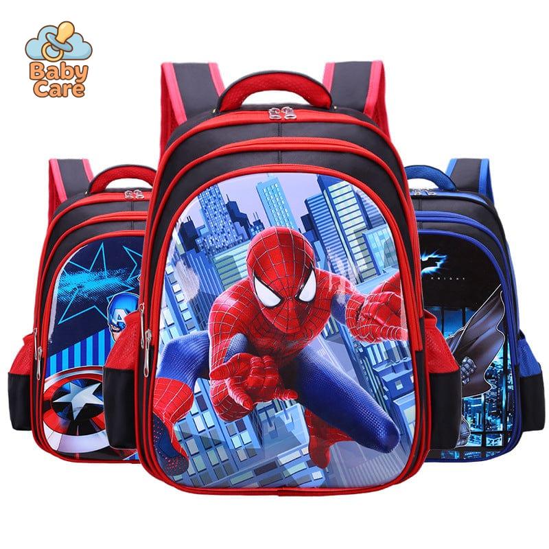 Cartable spiderman école maternelle - vue de profil