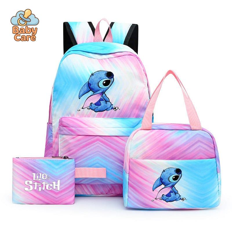 Cartable Stitch Coloré avec Boite à Lunch et Trousse - photo 12