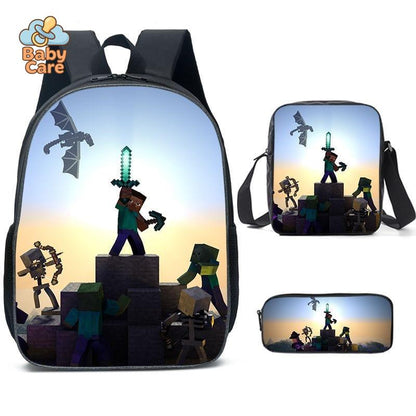 Cartable Minecraft Imprimé Jeu Vidéo - photo 13