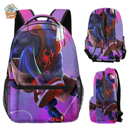 Cartable Spiderman Imprimé Original - vue de profil