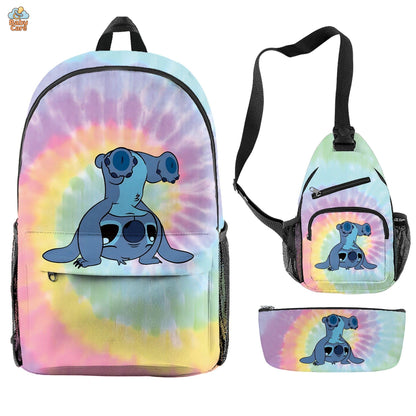 Cartable Stitch Ensemble 3 Pièces Sac et Trousse - photo 34