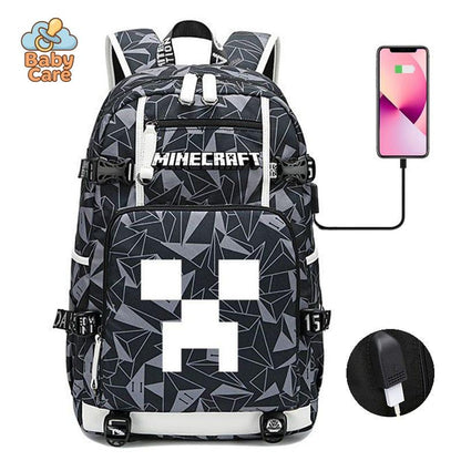 Cartable Minecraft Poches Pratiques École - photo 10