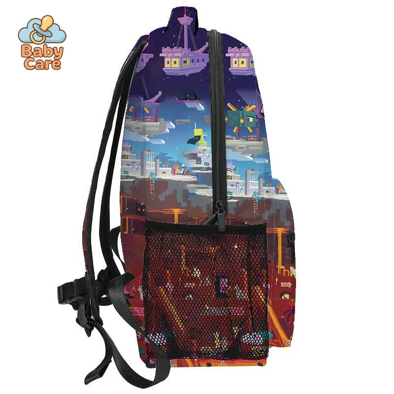 Cartable Minecraft Design Imprimé Jeu Vidéo - packaging du produit