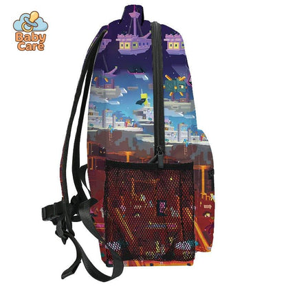 Cartable Minecraft Design Imprimé Jeu Vidéo - packaging du produit