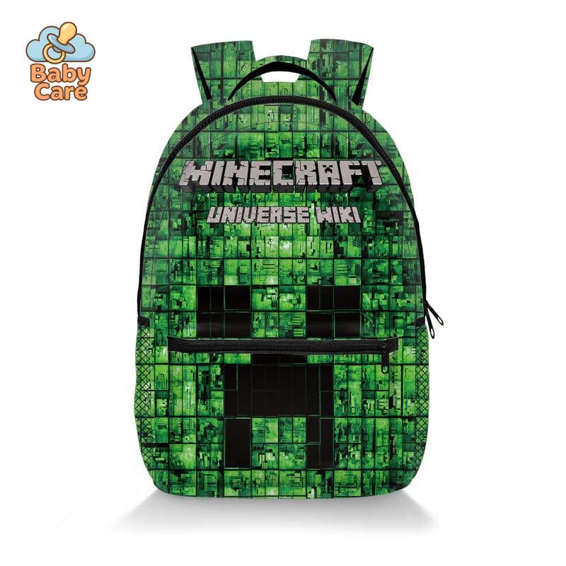 Cartable Minecraft Imprimé Intégral - utilisation en situation