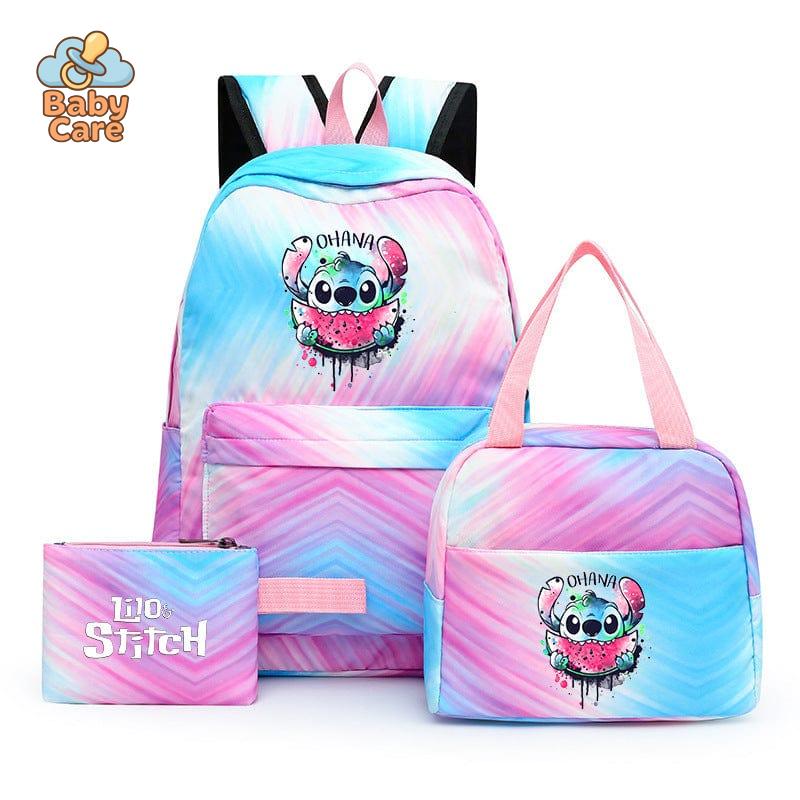 Cartable Stitch Coloré avec Boite à Lunch et Trousse - photo 28