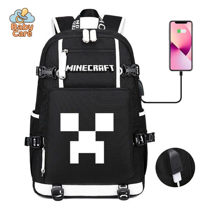 Cartable Minecraft Poches Pratiques École - packaging du produit