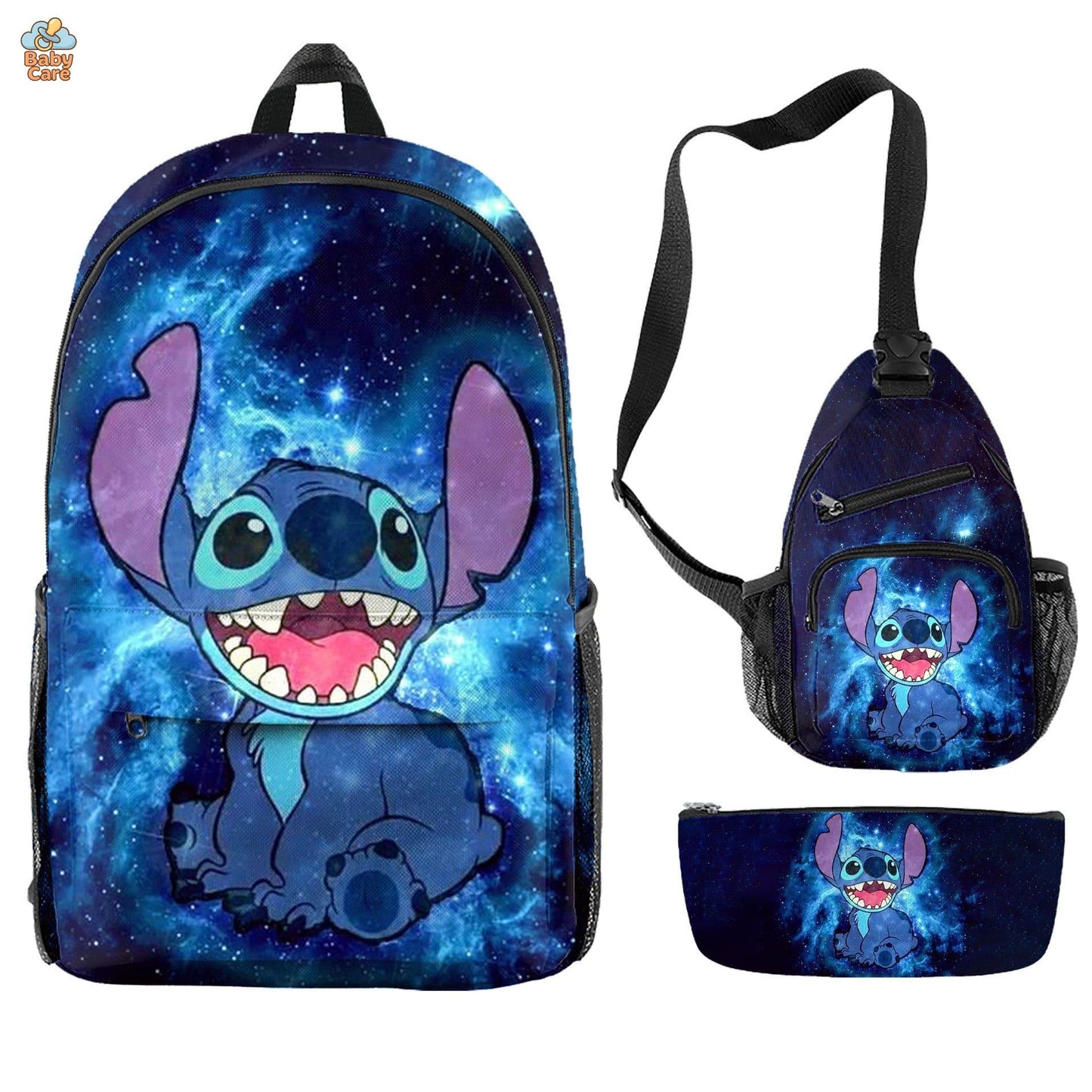 Cartable Stitch Ensemble 3 Pièces Sac et Trousse - photo 23