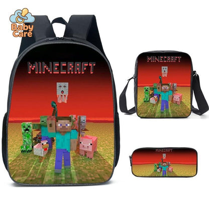 Cartable Minecraft Imprimé Jeu Vidéo - photo 16