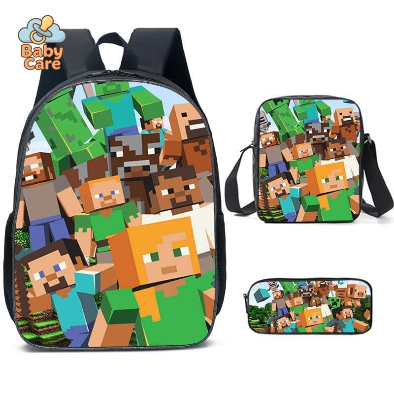 Cartable Minecraft Imprimé Jeu Vidéo - photo 17