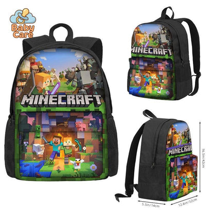 Cartable Minecraft Scènes du Jeu - vue de profil