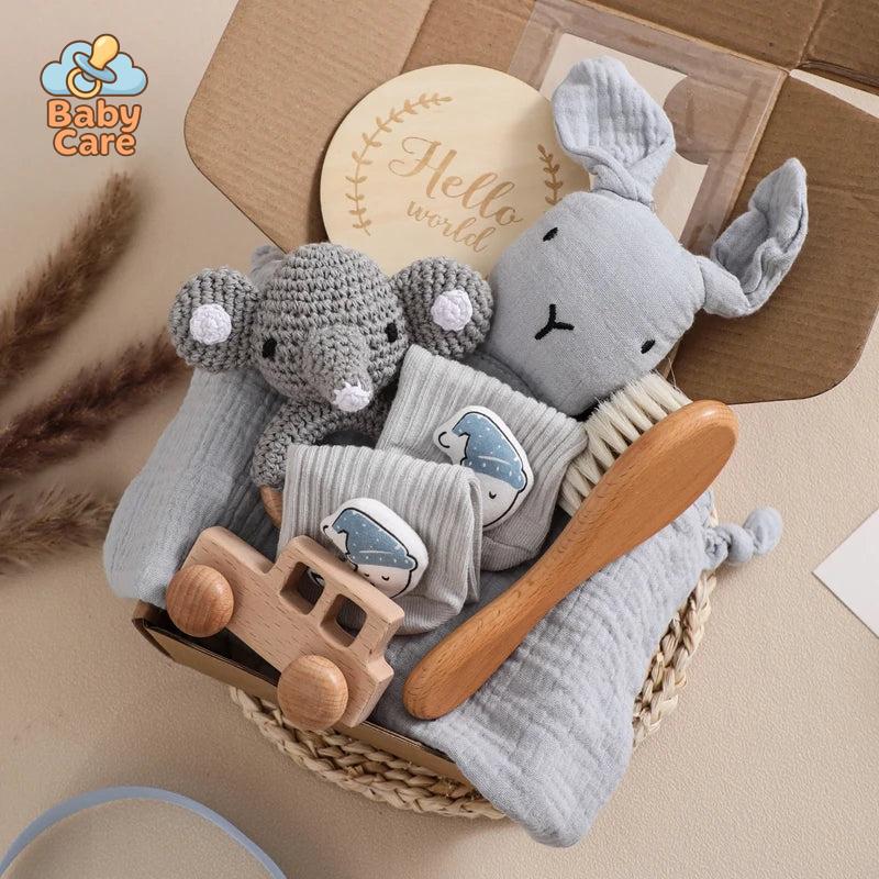 Coffret de naissance lapin – Cadeau de naissance premiers souvenirs - détail du produit