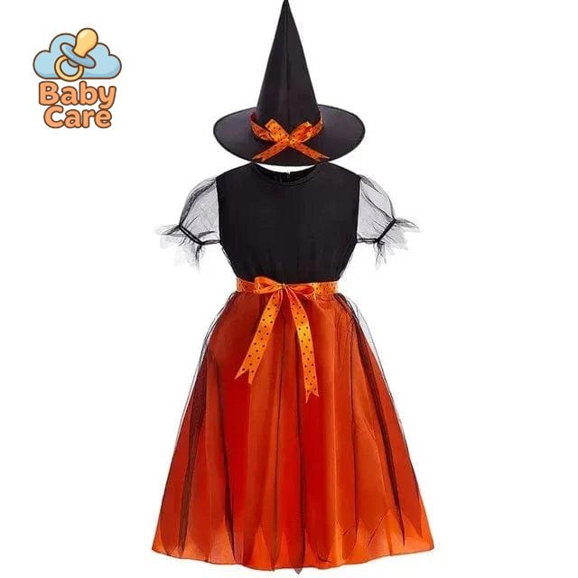 Costume de Sorcière Multicolore Enfant avec Chapeau - photo 11