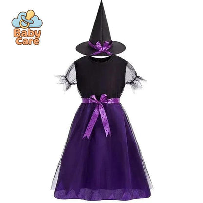 Costume de Sorcière Multicolore Enfant avec Chapeau - photo 8