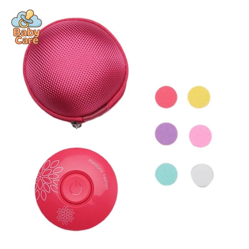 Coupe ongle électrique bébé – lime à ongles électrique - zoom sur la matière