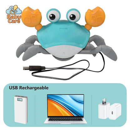 Jouet d’éveil pour bébé crabe rampant avec lumières et musique - photo 8