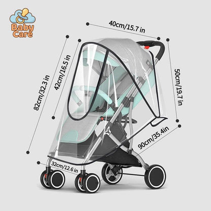 Protection de pluie – Housse de poussette imperméable pour bébé - utilisation en situation