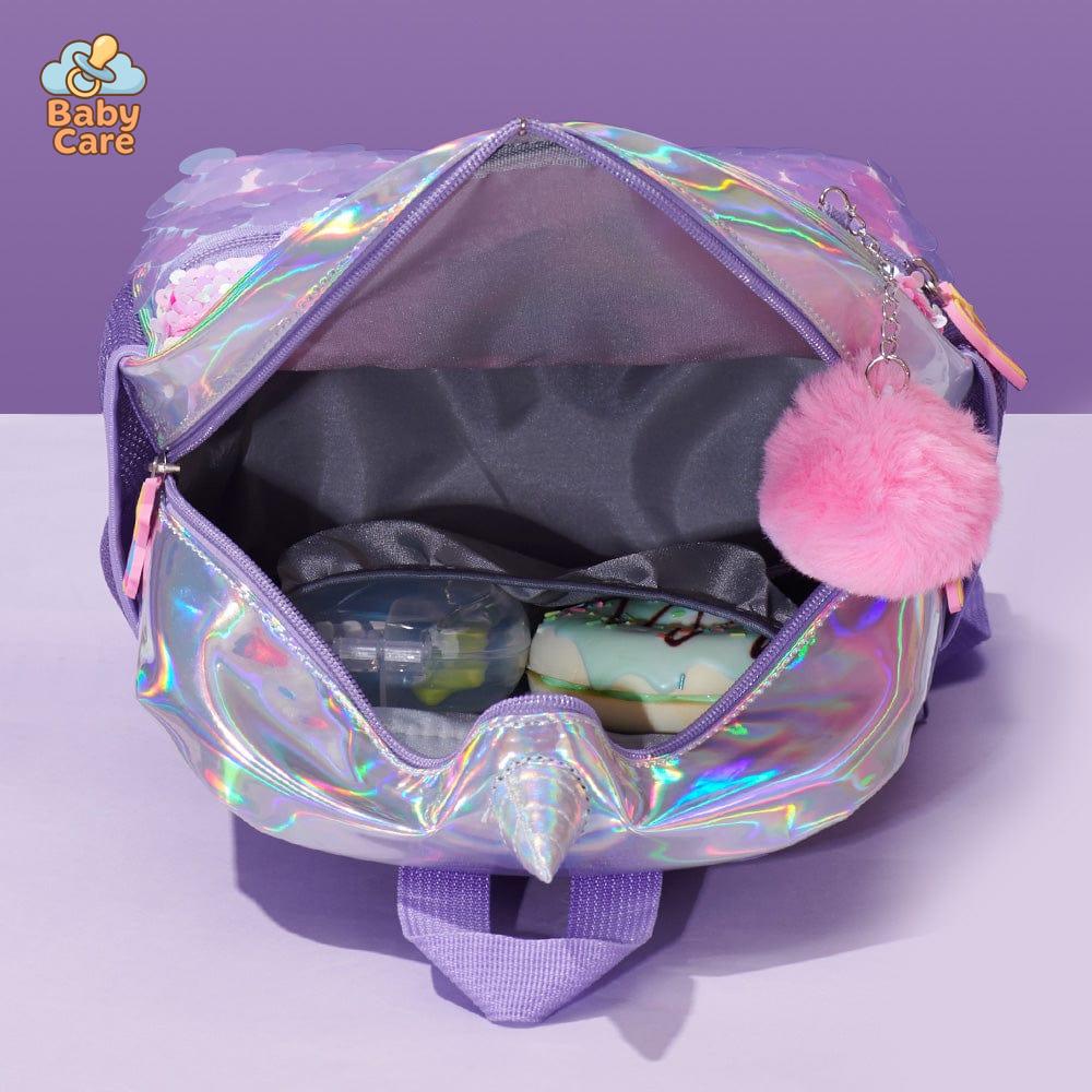 Cartable licorne à paillettes réversible - détail du produit
