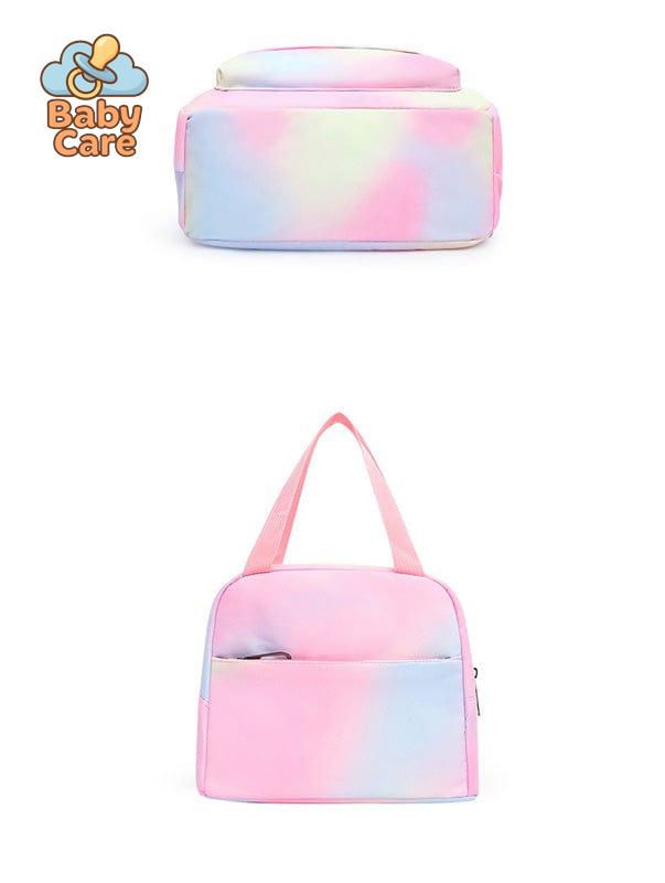 Cartable Stitch Coloré avec Boite à Lunch et Trousse - zoom sur la matière