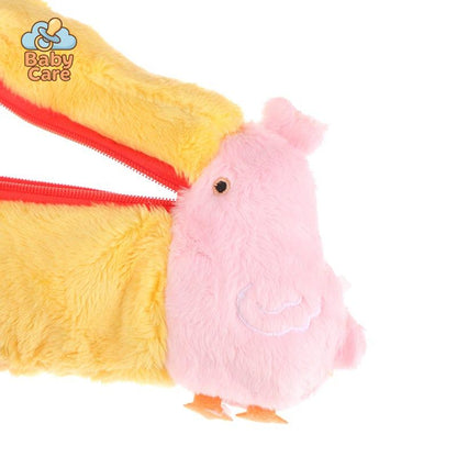 Trousse kawaii pelican en peluche - packaging du produit