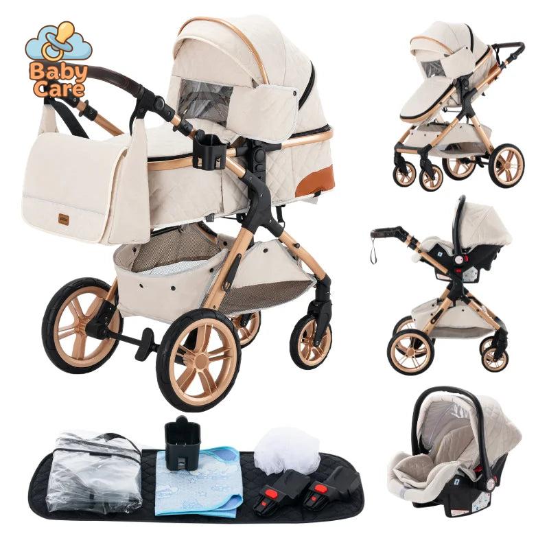 Poussette trio 3 en 1 Dernière génération – Poussette, Landau, Siège Auto et ses accessoires - zoom sur la matière