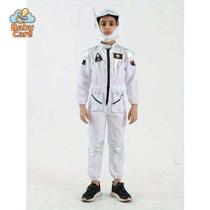 Costume d'Astronaute Enfant avec Casque Brillant - utilisation en situation