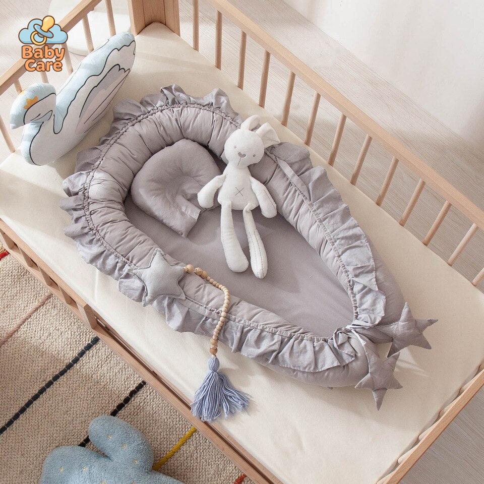 Réducteur de lit bébé – nid bébé en coton - utilisation en situation