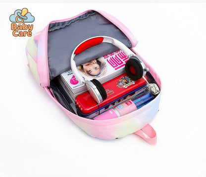 Cartable Stitch Coloré avec Boite à Lunch et Trousse - utilisation en situation