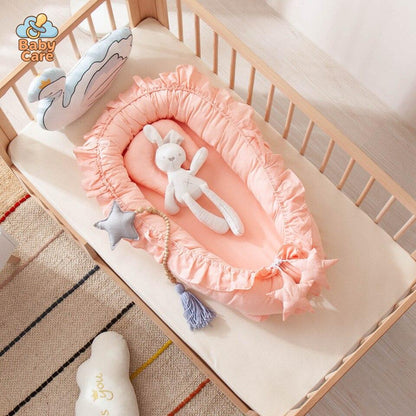 Réducteur de lit bébé – nid bébé en coton - détail du produit