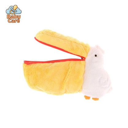 Trousse kawaii pelican en peluche - utilisation en situation