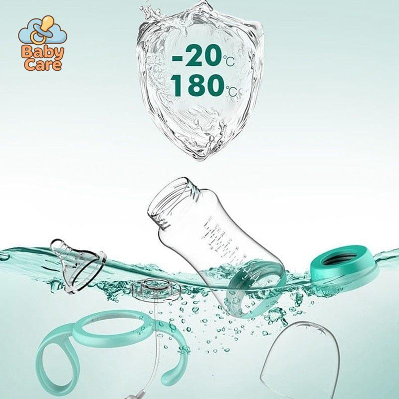 Biberon anti colique avec poignées - utilisation en situation