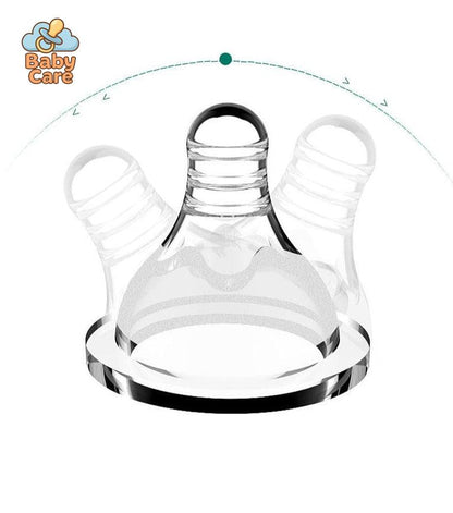 Biberon anti colique avec poignées - zoom sur la matière