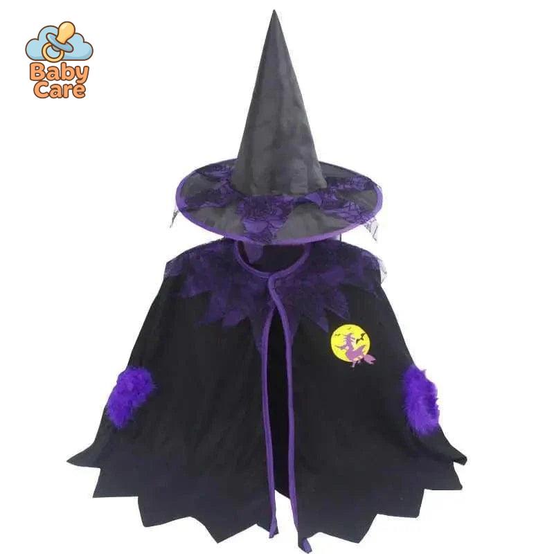 Costume de Sorcière Multicolore Enfant avec Chapeau - photo 14