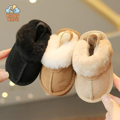 Chaussons Mignons en Peluche pour Bébés - détail du produit