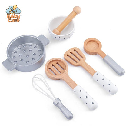 Ensemble Petit Déjeuner en Bois - utilisation en situation