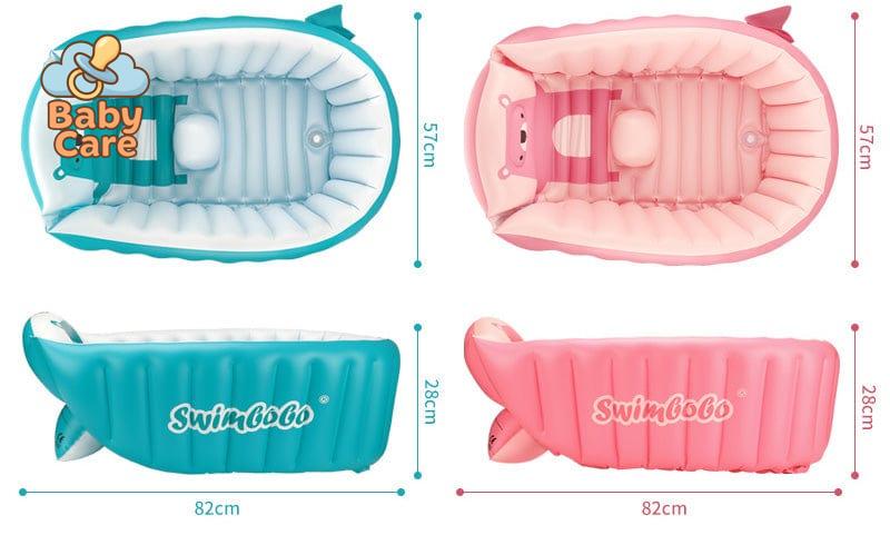 Baignoire Bébé Gonflable avec Siège - photo lifestyle