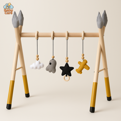 Arche d'Eveil Style Nordique en Bois - vue de face