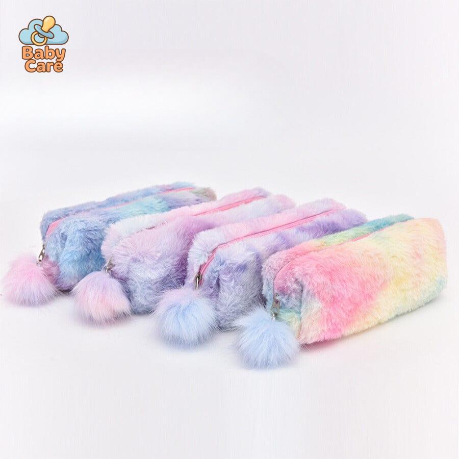 Trousse kawaii colorée en peluche - photo 12