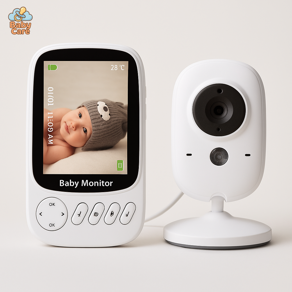 Babyphone : Moniteur bébé avec Ecran Portable à Vision Nocturne - vue de face