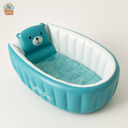 Baignoire Bébé Gonflable avec Siège - vue de face