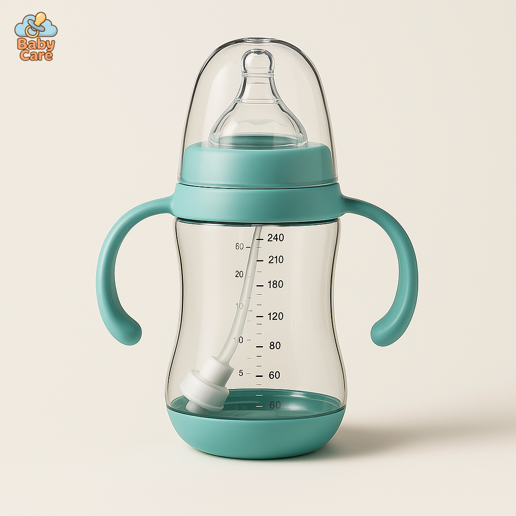 Biberon anti colique avec poignées - vue de face