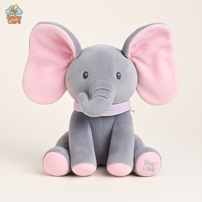 Bibou : l'Elephant Cache-Cache Musical |  Baby Care - vue de face