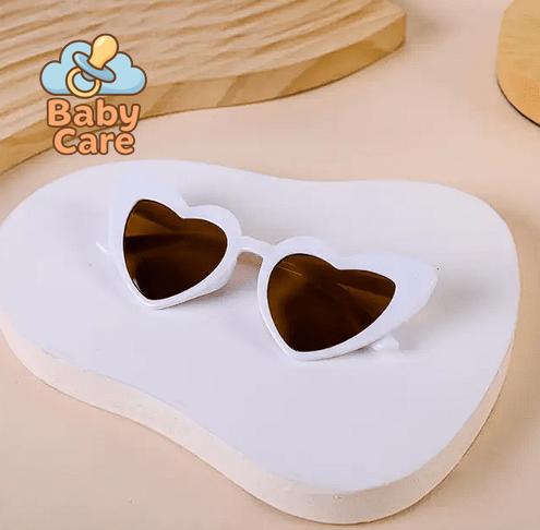 Lunettes de soleil bébé vintage en forme de cœur - photo 19