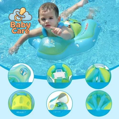 Bouée pour bébé Bleu avec ombrelle – flotteur pour bébé - utilisation en situation