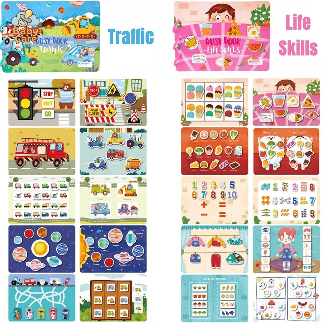 Livreactif Montessori - Livre d'histoires résistant et éducatif. - zoom sur la matière